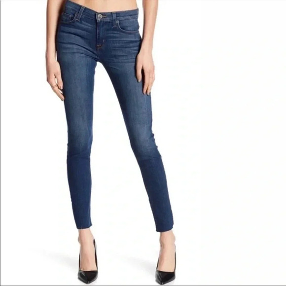 Hudson ankle raw hem skinny denim - Picture 1 of 9